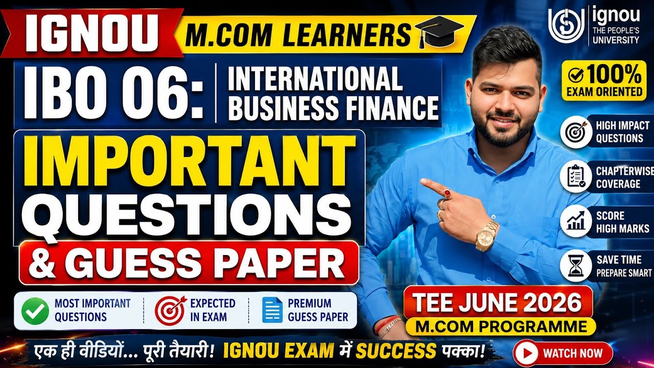 IBO-06 Most Important Questions 2026 🔥 | Guess Paper + Exam Strategy 📚🎯