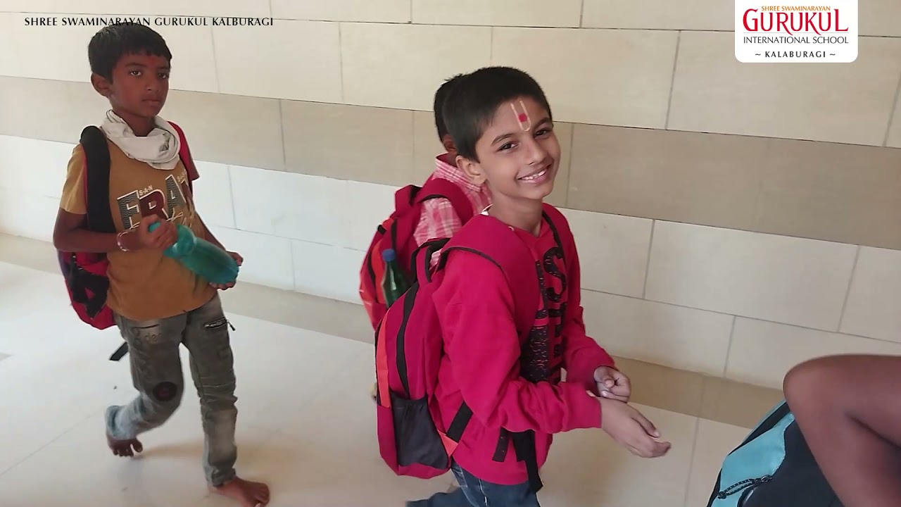 Reopening School of KG to 2 Class - Shree Swaminarayan Gurukul, Gulbarga