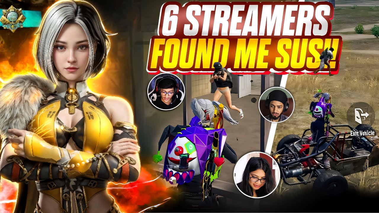 6 PRO Steamers Found Me Sus 😱 | 1vs99.Gaming VS Live Streamers🔥