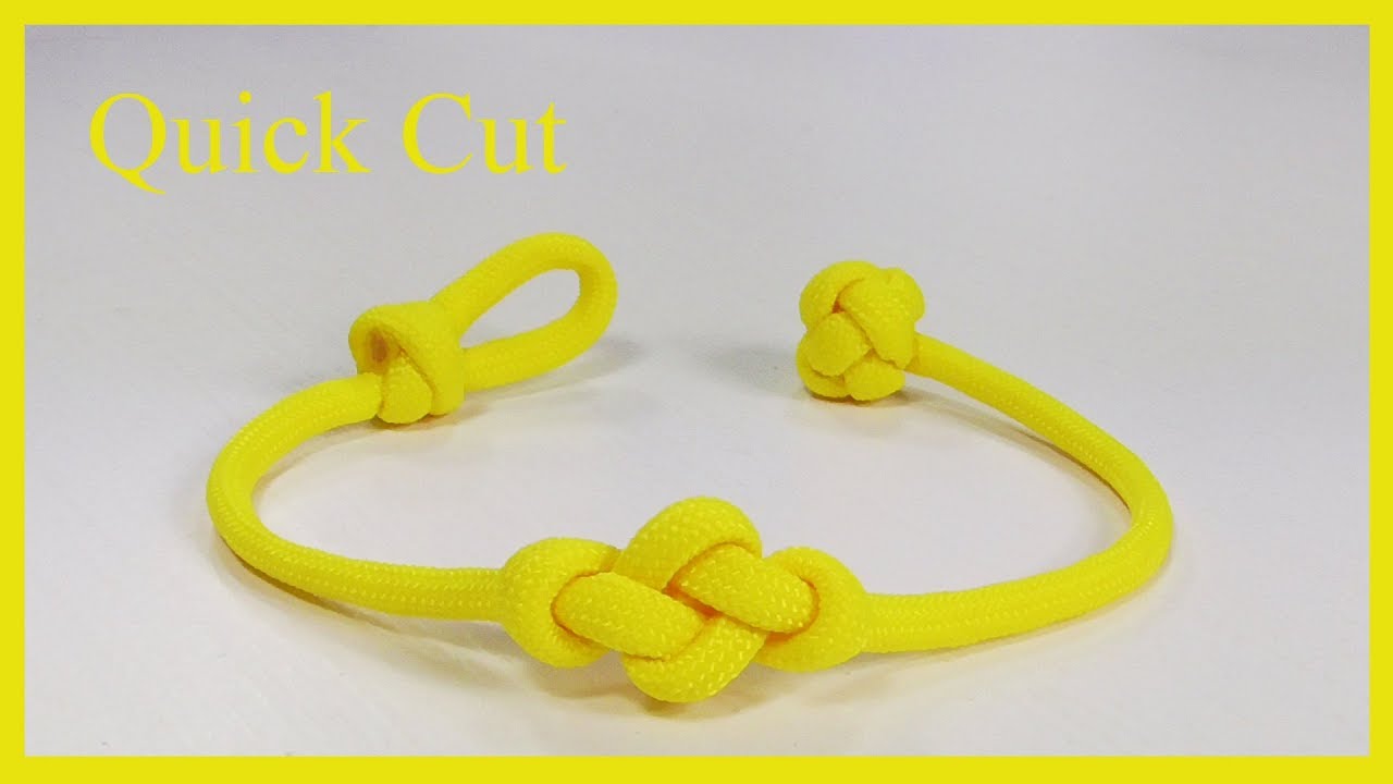 Eternity Knot Loop And Knot Paracord Friendship Bracelet Quick Cut
