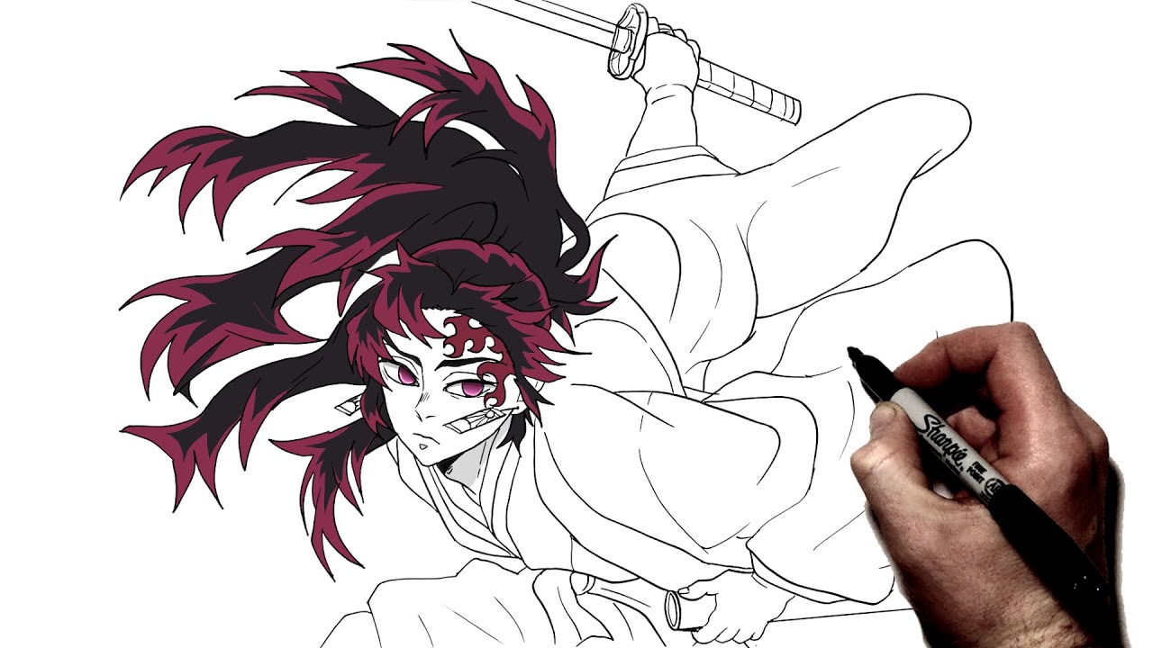 How To Draw Yoriichi | Step By Step | Demon Slayer
