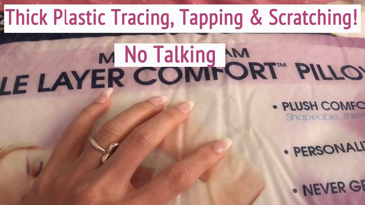 ASMR * Thick Plastic Tracing, Tapping, Scratching & Crinkling * No Talking * ASMRVilla
