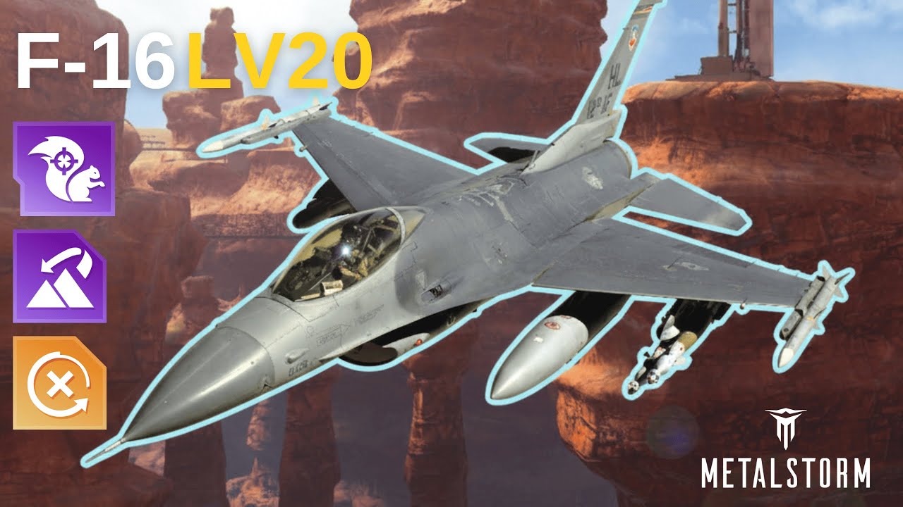 Metalstorm: F-16 Level 20 Air Superiority Gameplay | not a perfect game