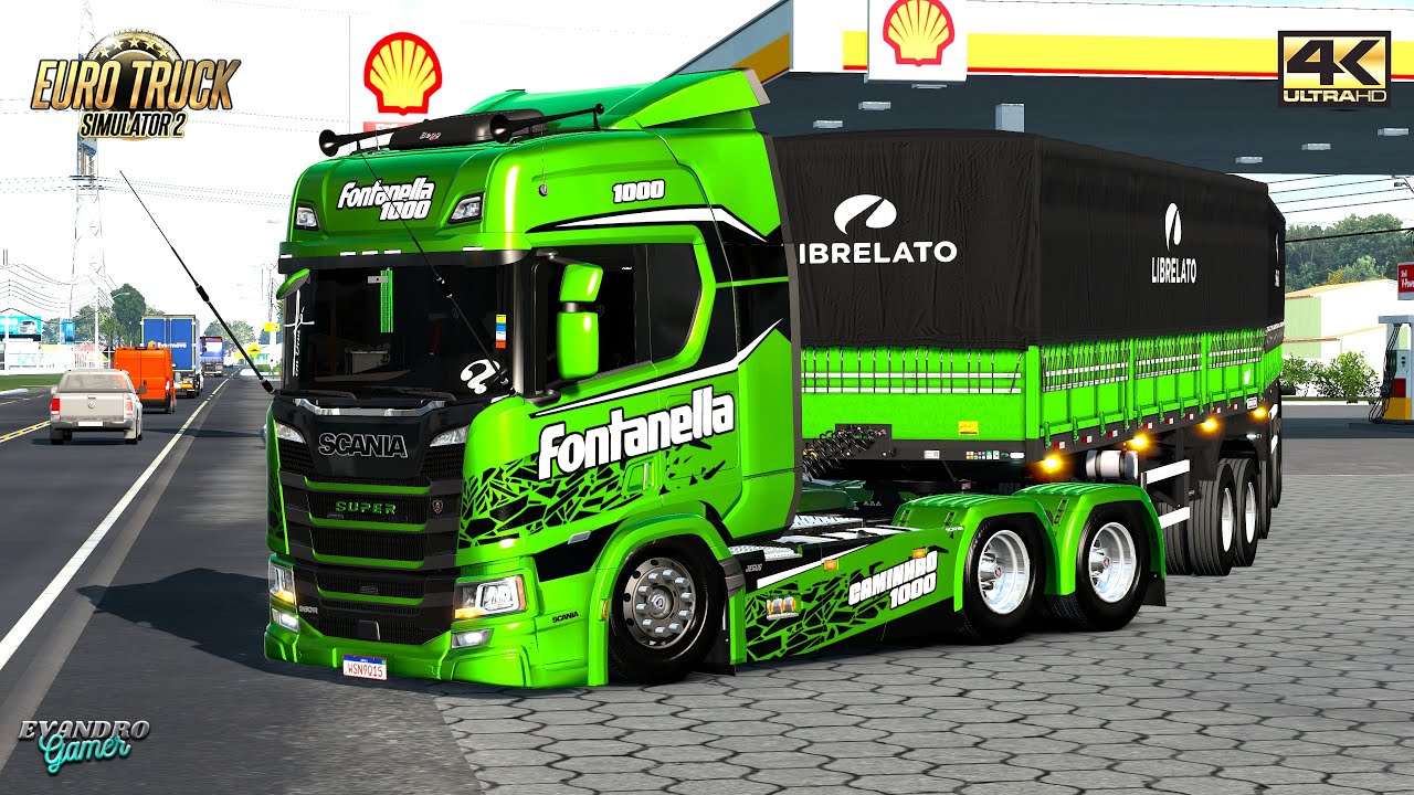 Pressão (59 t) até Ubatuba Scania NTG Fontanella1000-Librelato Ets2 V1.57
