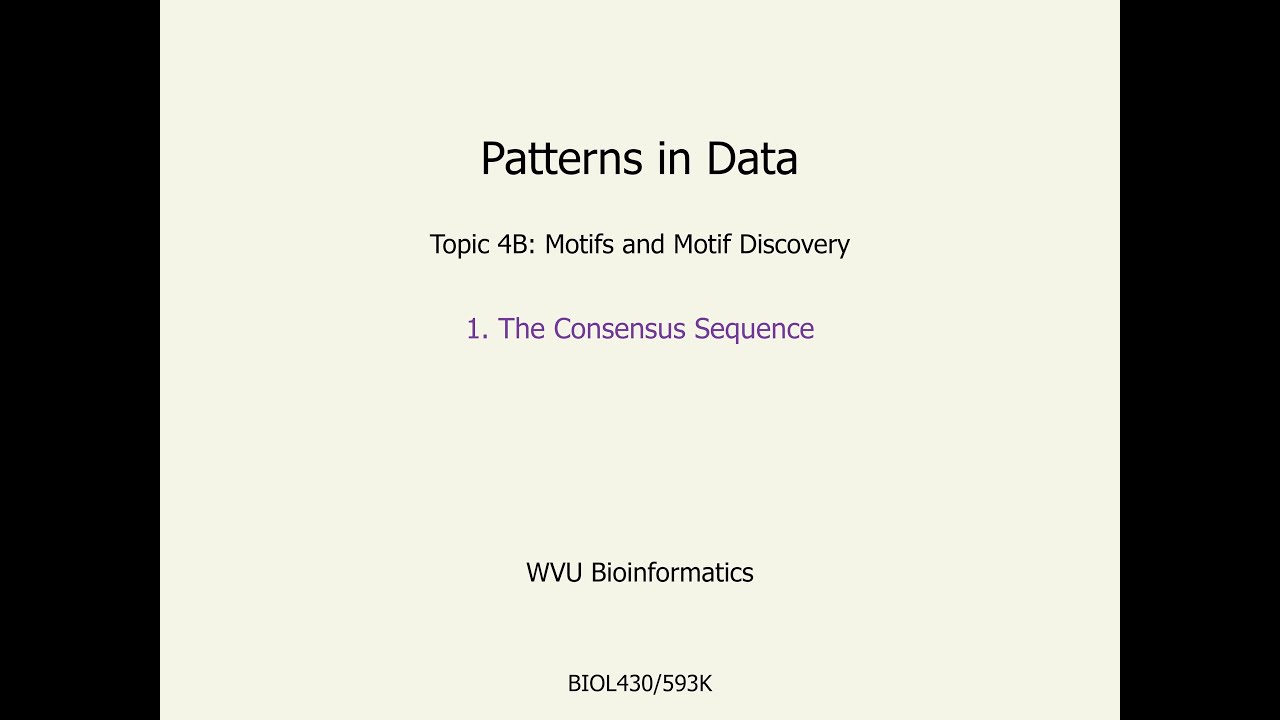 BIOL430 4B.1 Consensus Sequence