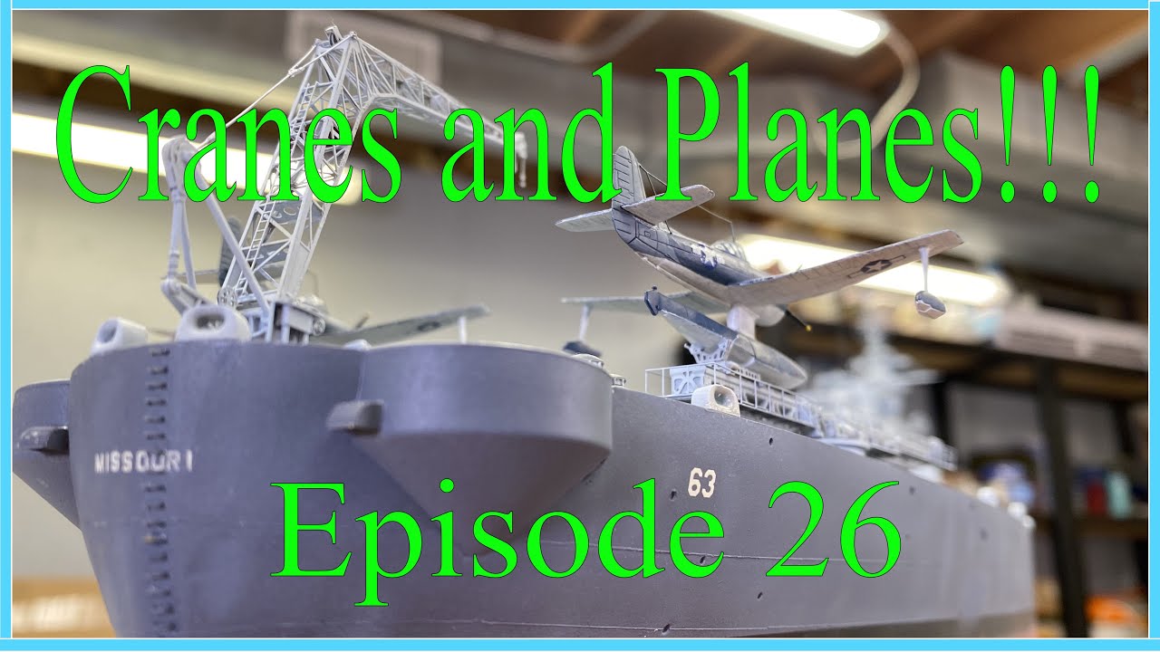 1:200 Scale Missouri by Trumpeter Build Video 26