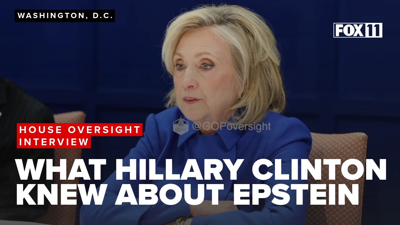 FULL REMARKS: Hillary Clinton insists she never met Jeffrey Epstein, calls for Trump to testify