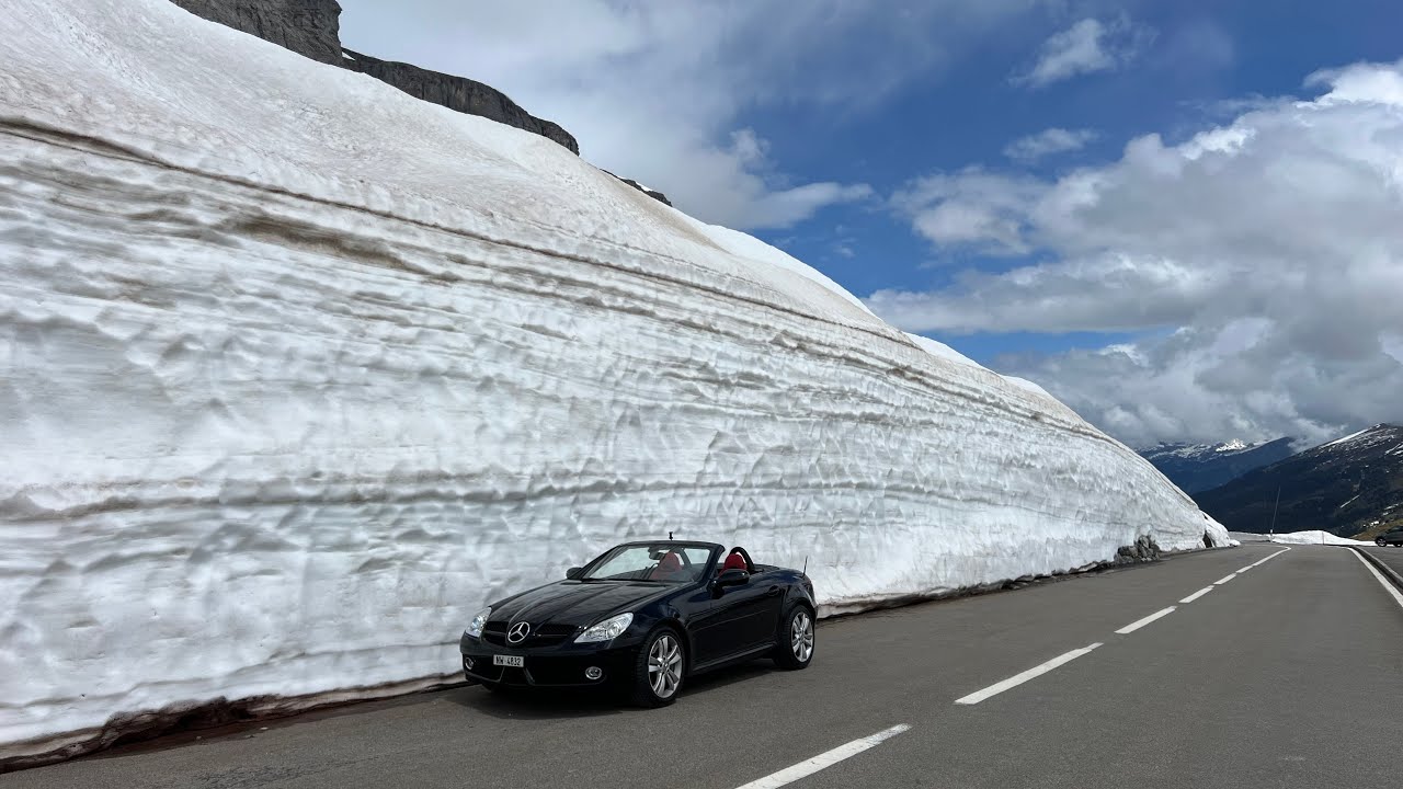 HD - Klausenpass Switzerland - Mercedes SLK 350 R171 Sportmotor