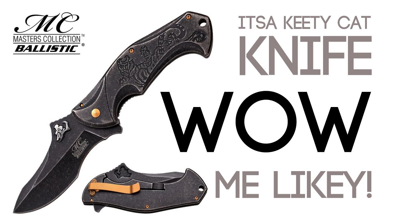 Masters Collection Ballistic Tiger Spring Assisted Pocket Knife Model MC-A022TG
