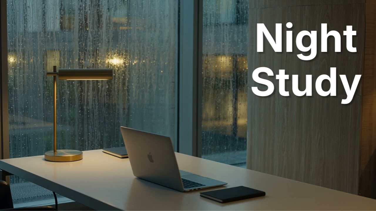 Rainy Night LoFi 🌧️ Late Night Study Music | No Distractions