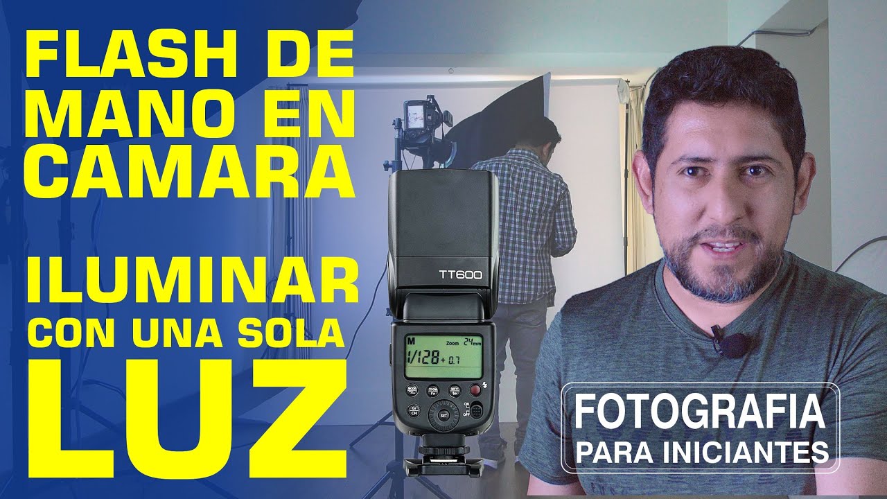 RETRATO CON FLASH DE MANO EN CAMARA Y REBOTADOR | ILUMINAR CON UNA SOLA LUZ | YONNY GRANDA