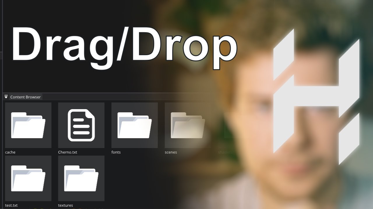 Content Browser Panel - ImGui Drag Drop // Game Engine series