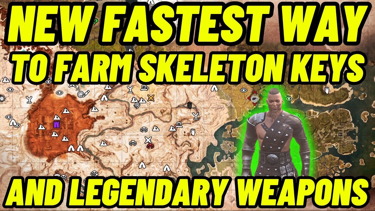 New fastest way to farm skeleton keys and Legendary weapons in Conan exiles