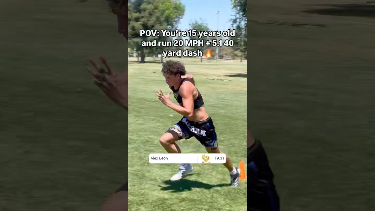 POV: You&rsquo;re 15 years old and run 20 MPH + 5.1 40 yard dash 🔥 #fiyrpod #sportstech #gps #speed