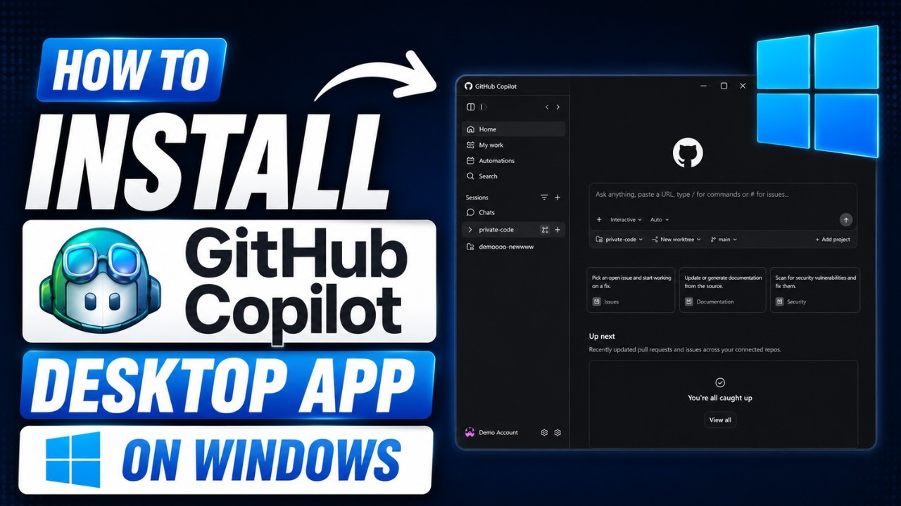 How to Install GitHub Copilot Desktop App on Windows