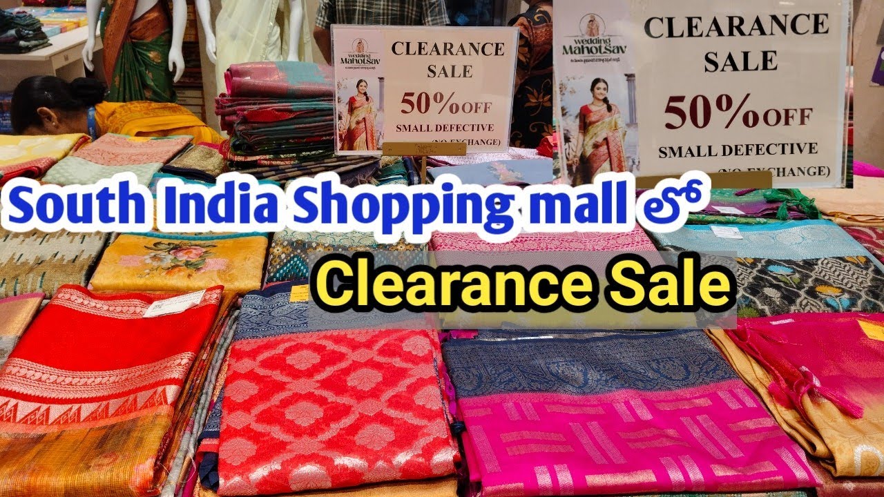 South India Shopping mall లో Clearance Sale #clearancesale #shopping #weddingcollection #clearance 