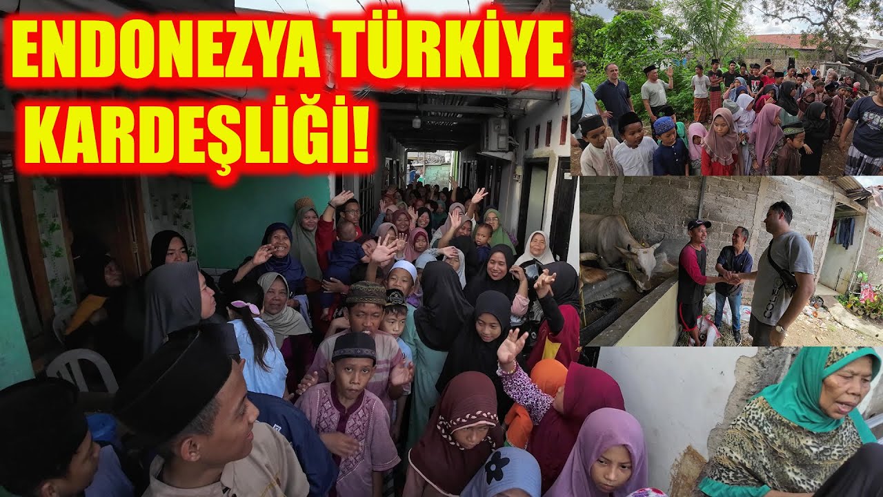 ENDONEZYA TÜRKİYE KARDEŞLİĞİ!-50 BİN TL YE BÜYÜKBAŞ HAYVAN KESTİK YETİMLER,FAKİRLER BAYRAM ETTİ!