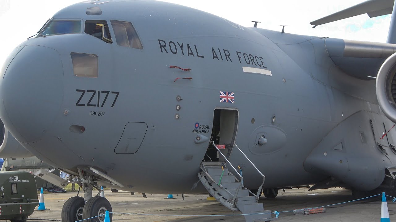 🇬🇧RAF C-17 Globemaster Close-Up | RIAT 2023 Static Display ZZ177