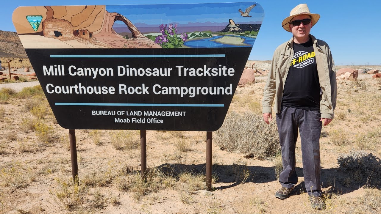 Ancient Dinosaur Tracks in the Desert: The Mill Canyon Dinosaur Tracksite (Outside of Moab, Utah)