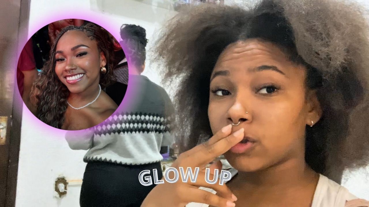 GLOW UP-SE COMIGO💋 I trança, cílios e um mini vlog📸 #mayaluzaqui
