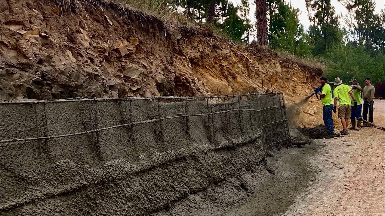 Building a SHOTCRETE Retaining Wall