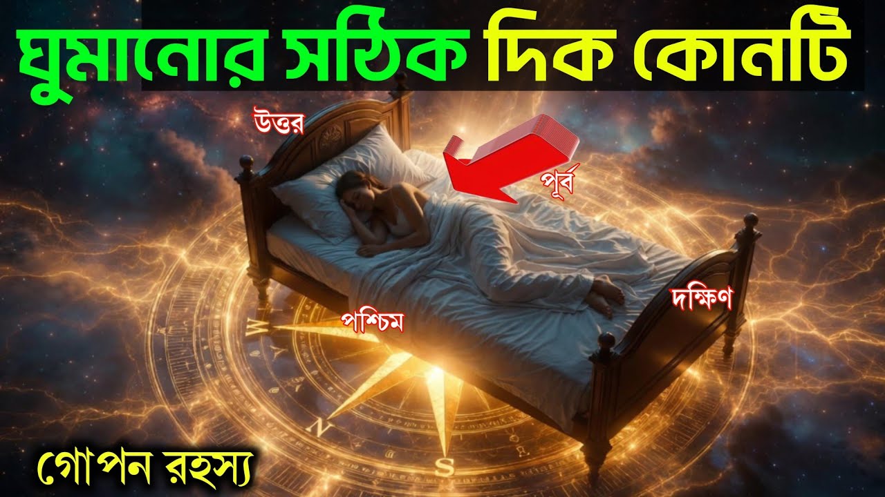 ঘুমানোর সময় মাথা কোন দিকে রাখবেন? ৯৯% মানুষ ভুল করে!গরুড় পুরান।