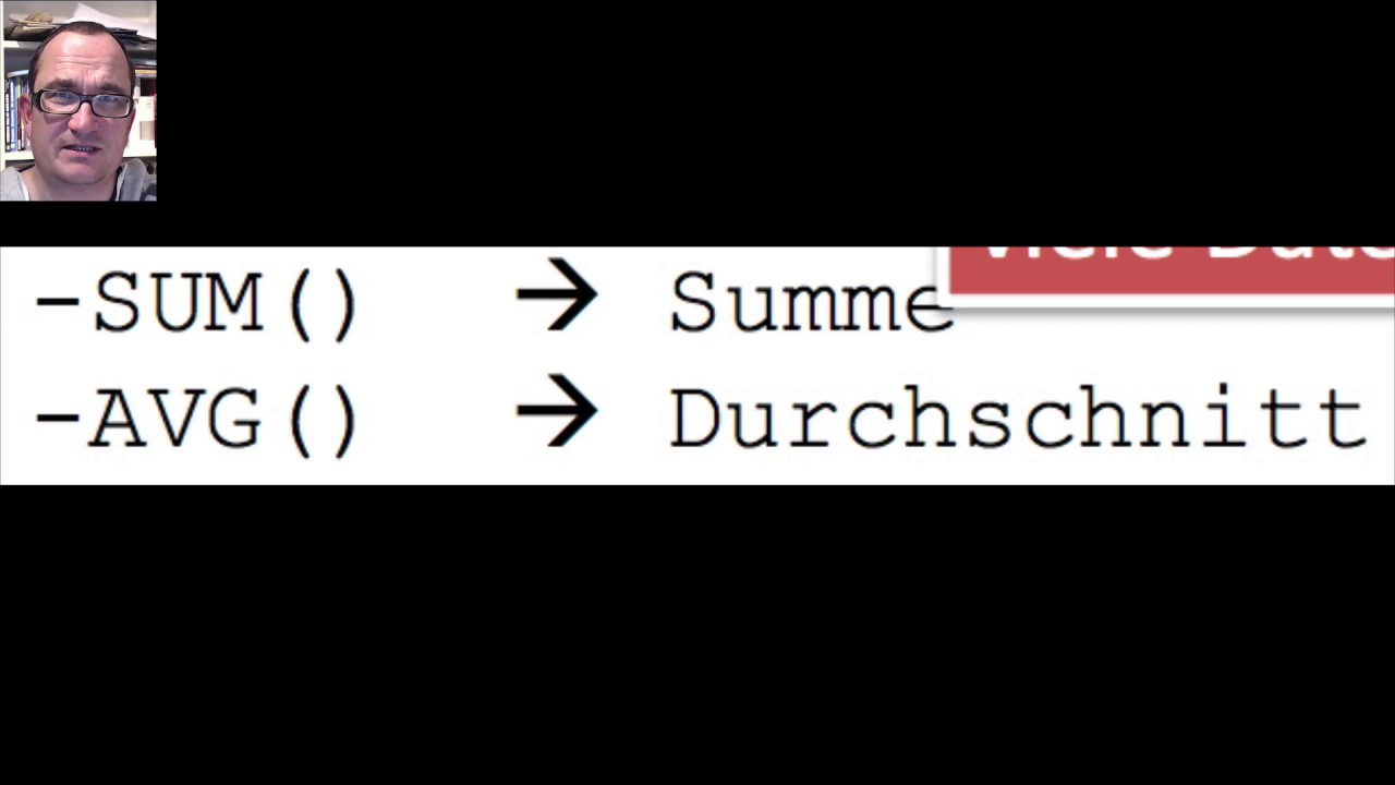 MySQL - Einfaches Rechnen (Grundrechenarten, SUM, AVG; ROUND) (deutsch)