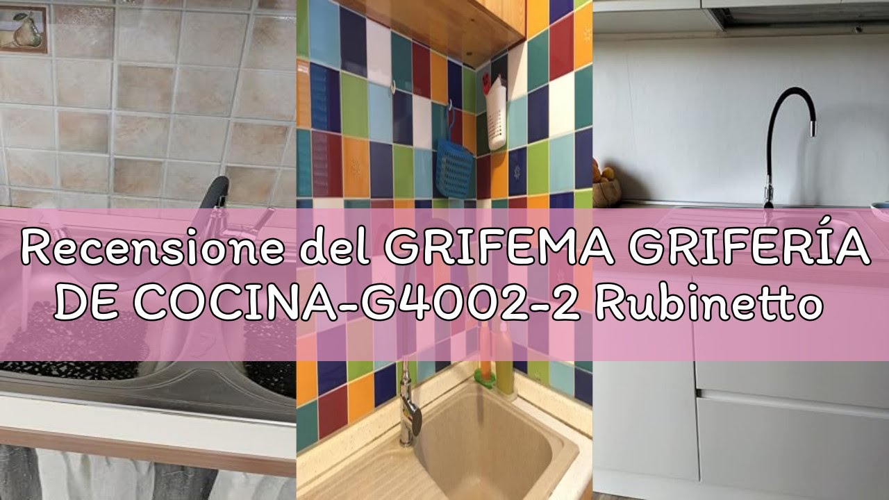 Recensione del GRIFEMA GRIFER&Iacute;A DE COCINA-G4002-2 Rubinetto da Cucina Nero con Beccuccio Flessibile,