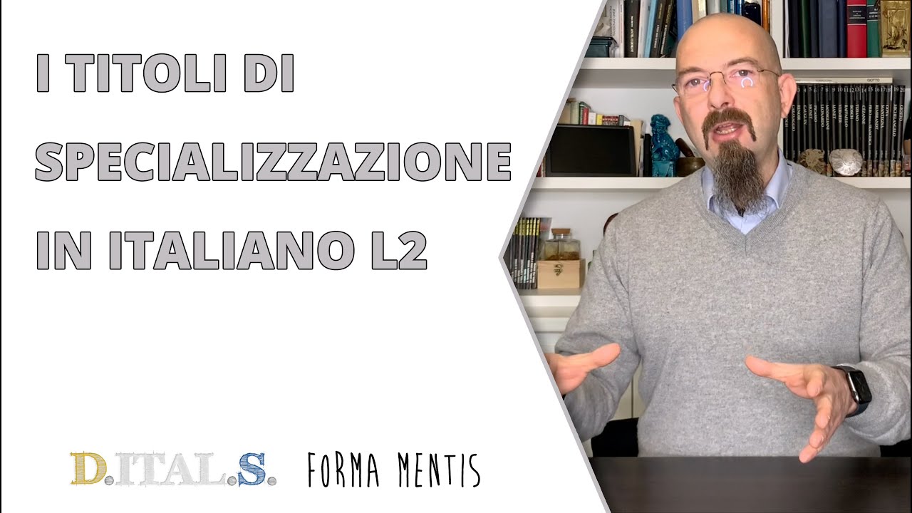 I titoli di specializzazione in italiano L2