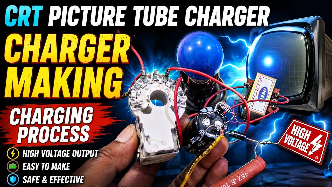 How to make crt tv picture tube charger||best picture tube charger