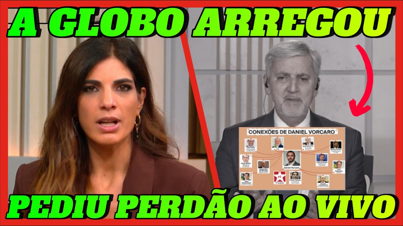 GLOBO ARREGA, PEDE DESCULPAS AO VIVO PELO POWERPOINT FAJUTO E TENTA SE REDIMIR NO FINAL
