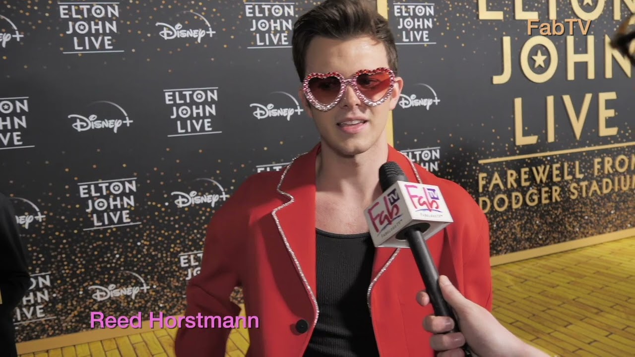 Reed Horstmann at Disney+'s Elton John Live: Farewell from Dodger Stadium