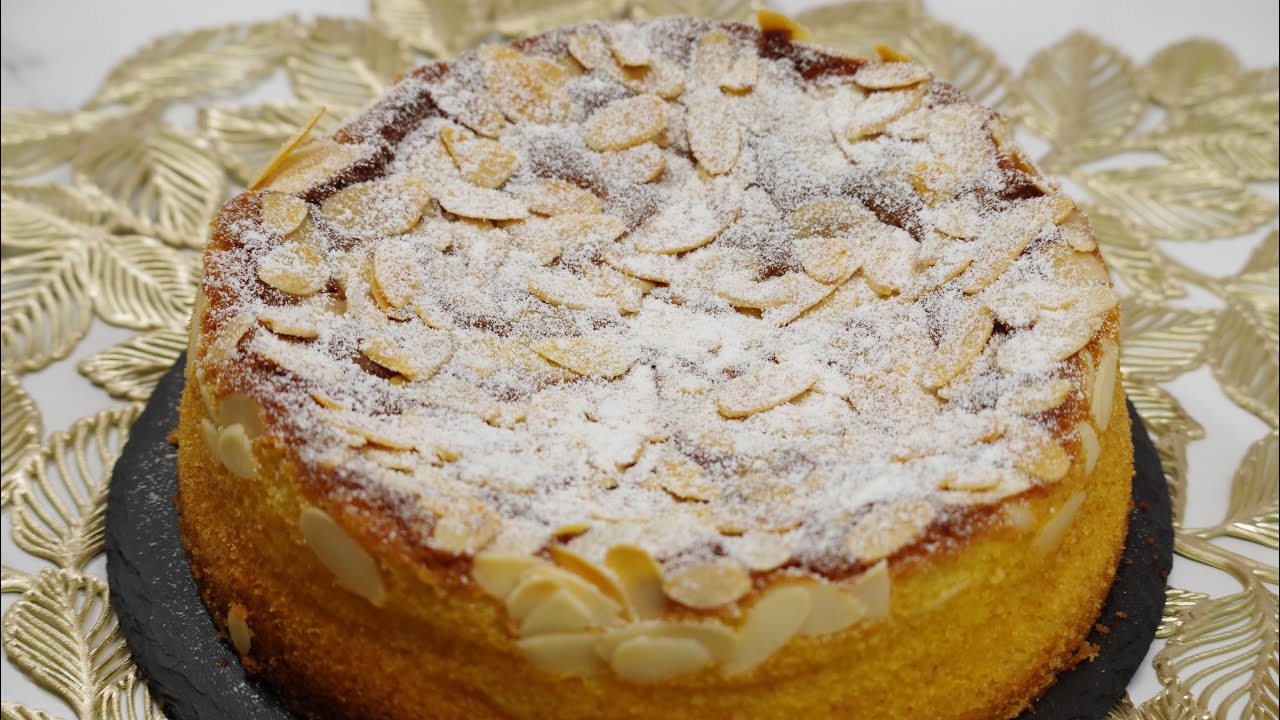 シンプルだけど美味しい　アーモンドケーキ　almond cake　１８cmスポンジ型１台分