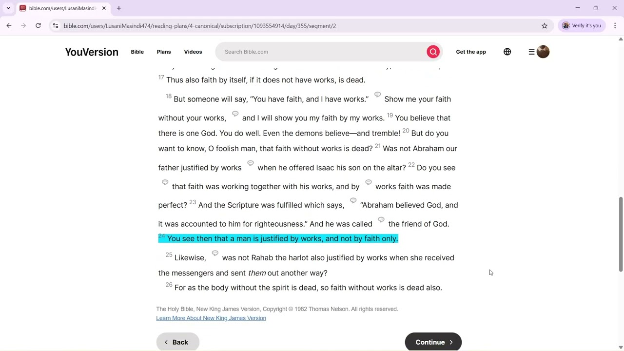 Bible Reading Lessons | Day 355 of 365 | James 1 - 5