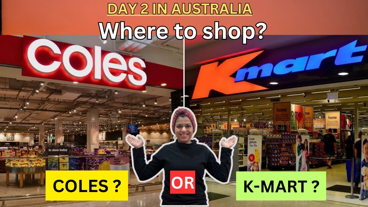 Shopping at Coles and K-Mart in Australia ll Shopping experience ll Indians in Australia.