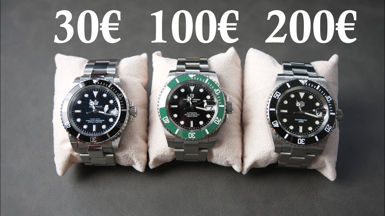 Pagani vs. San Martin vs. Reginald || 3 Rolex Submariner Hommage Uhren im Vergleich