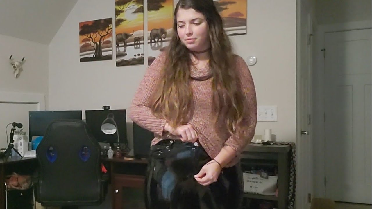 Vinyl Pants and Zipper ASMR Triggers Custom