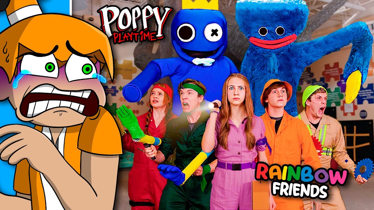 Rainbow Friends VS Huggy Wuggy Real | Palmita REACCIONA a Shiloh y Bros Español
