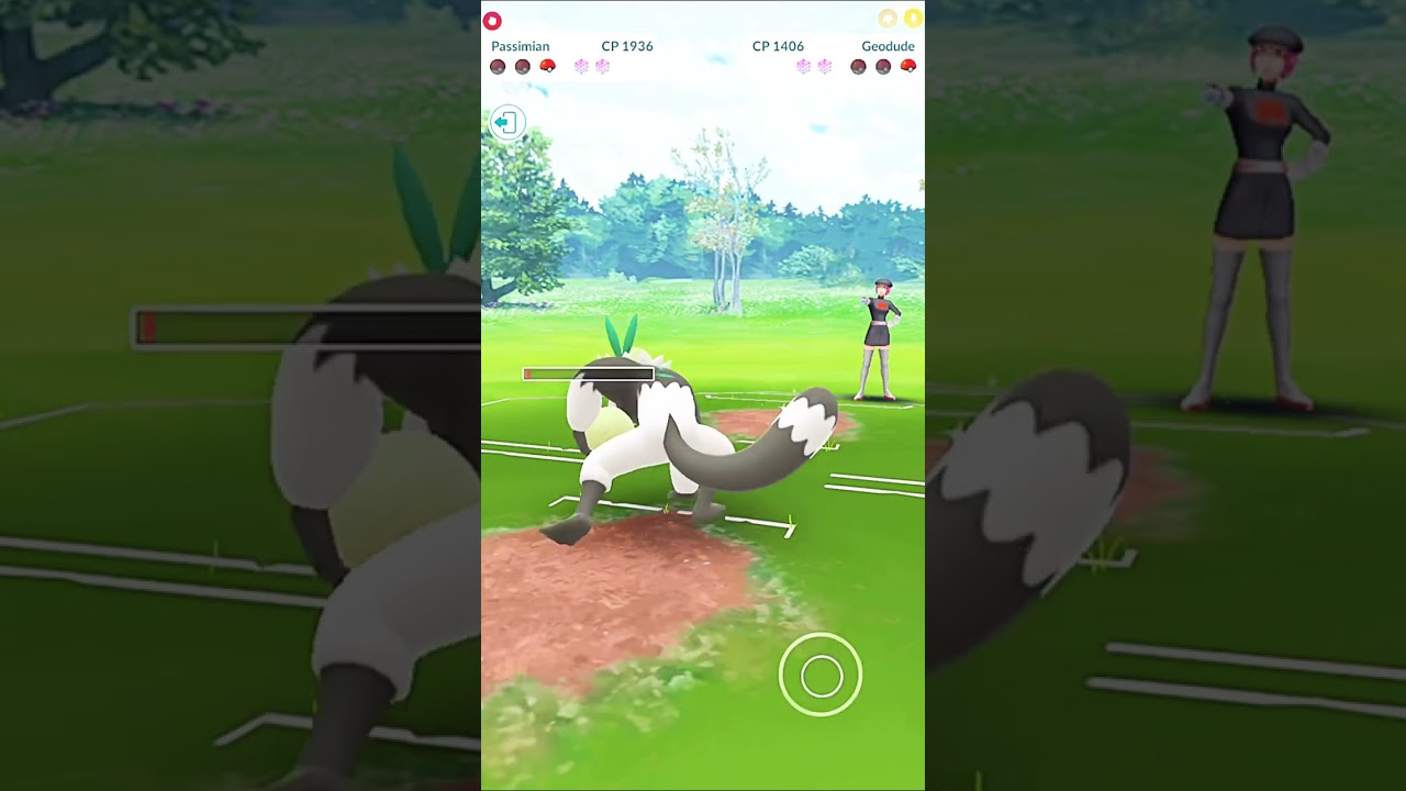 1 HP Passimian Destroy Grunt Badly in #pokemongo