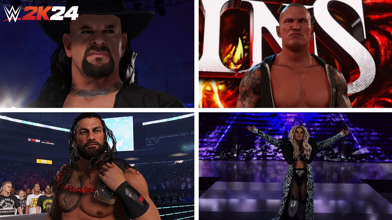 WWE 2K24 All Official Entrances So Far (Reigns, Rollins, Orton, Knight, Rhodes, Lynch, Flair & More)