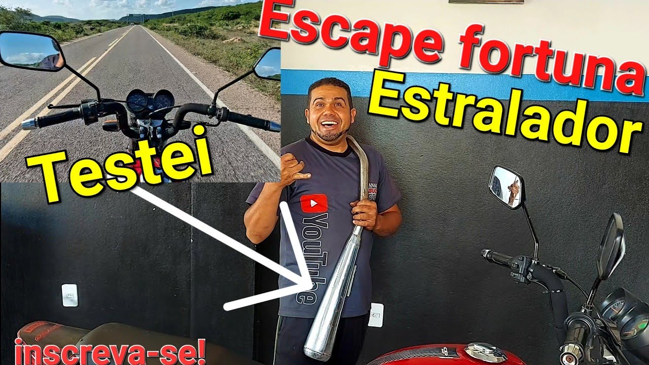 coloquei escape estralador na minha titan150 olha o barulho