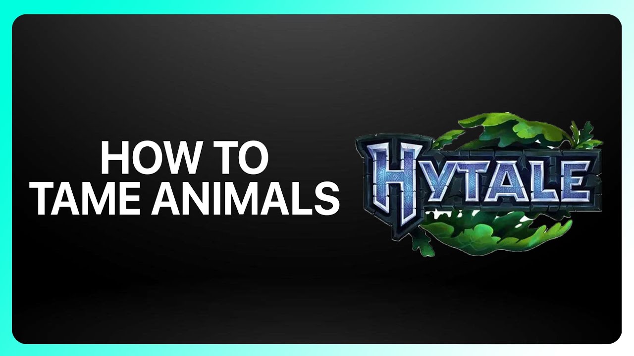 How To Tame Animals In Hytale ! Tutorial