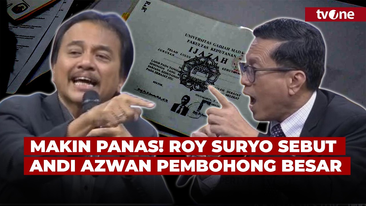 Saling Tunjuk! Andi Azwan vs Roy Suryo Soal Kelengkapan Berkas Kasus Ijazah Jokowi | tvOne