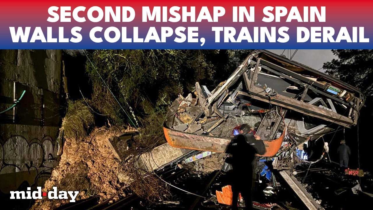 Spain Rail Tragedy: Train DERAILS Near Barcelona As DEADLY Storm Batters Rail Network