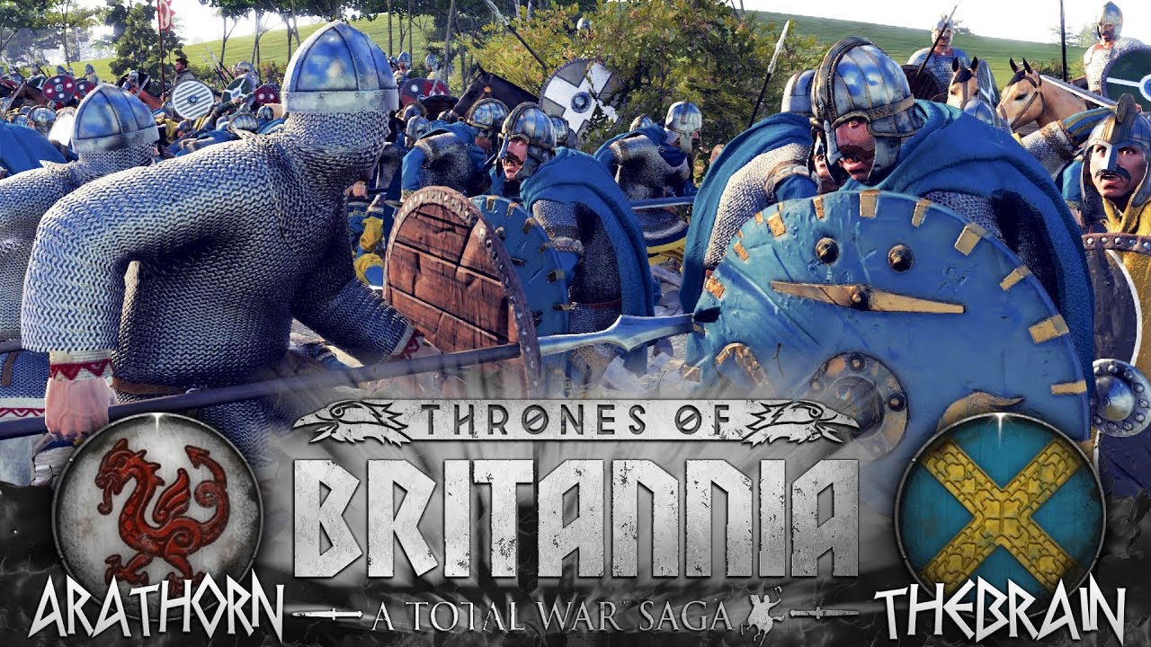 Total War Saga Thrones of Britannia ⚔СЕТЕВАЯ БИТВА ⚔ Arathorn (Гвинедд) VS TheBrain (Мерсия)