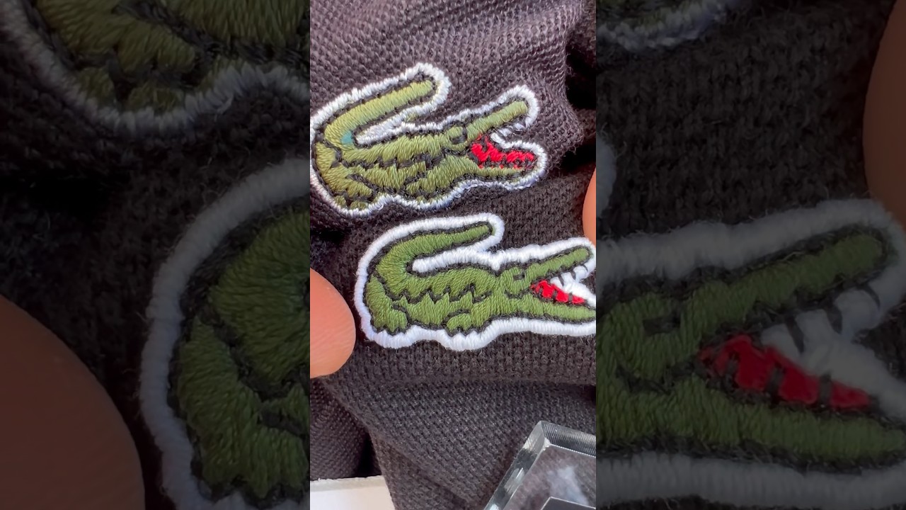 Fake vs Real Lacoste T shirt