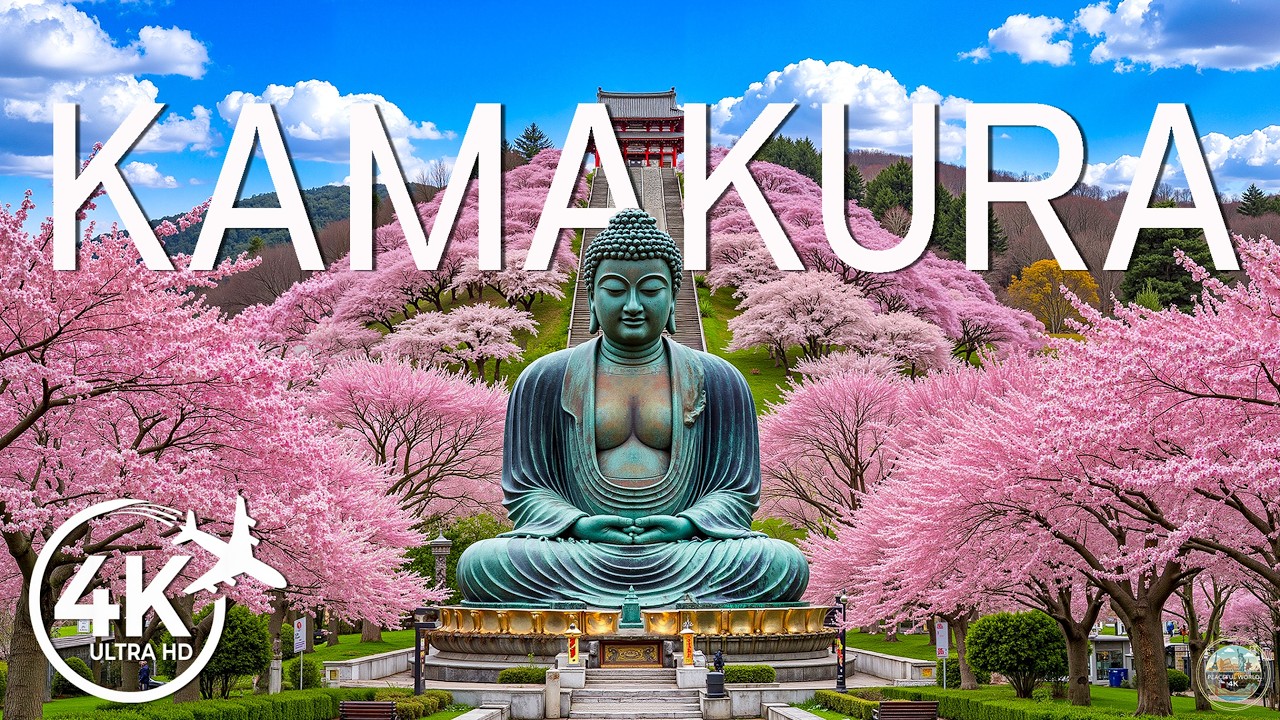 Kamakura Spring 4K 🌸 Tranquil Great Buddha, Sacred Shrines & Serene Sakura Paths