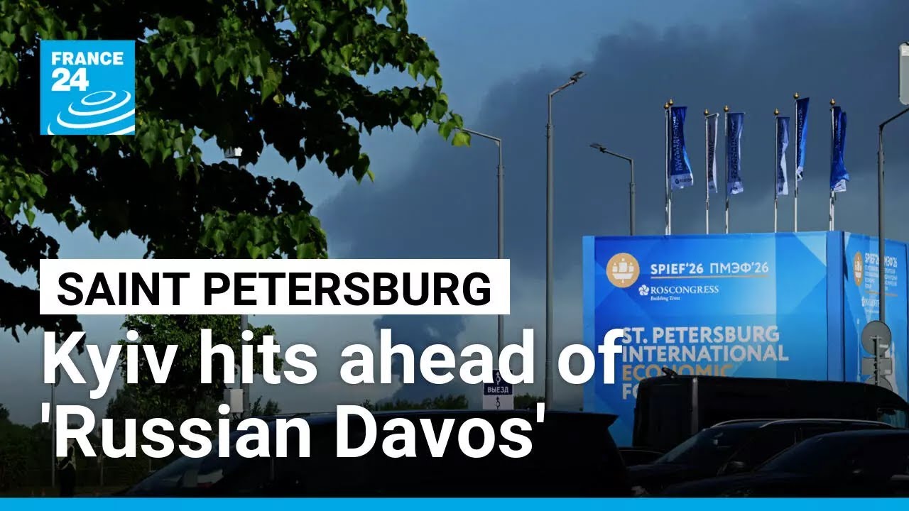 Ukrainian drones hit Saint Petersburg as 'Russian Davos' opens in the city &bull; FRANCE 24 English