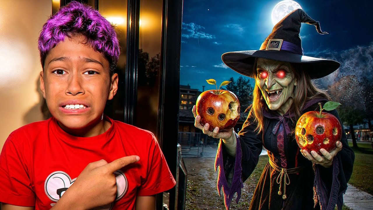 RICHARD COMEU A MAÇÃ DA BRUXA DO MAL*Ele passou muito mal 🤮😱