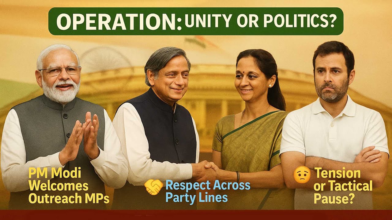 Tharoor & Sule Support Operation Sindoor, Skip Attacking PM Modi